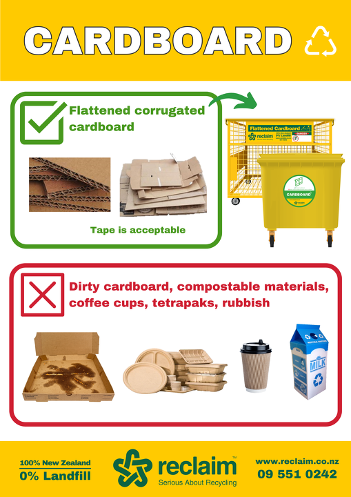 Reclaim Recycling Poster Cardboard