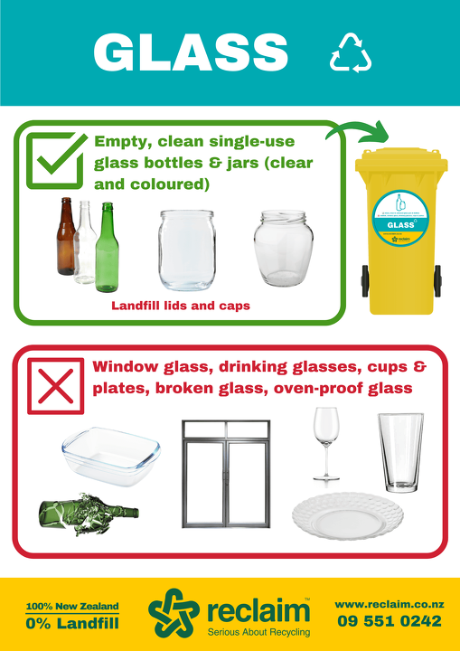 Reclaim Recycling Poster Glass